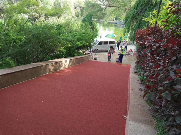 随州彩色路面施工